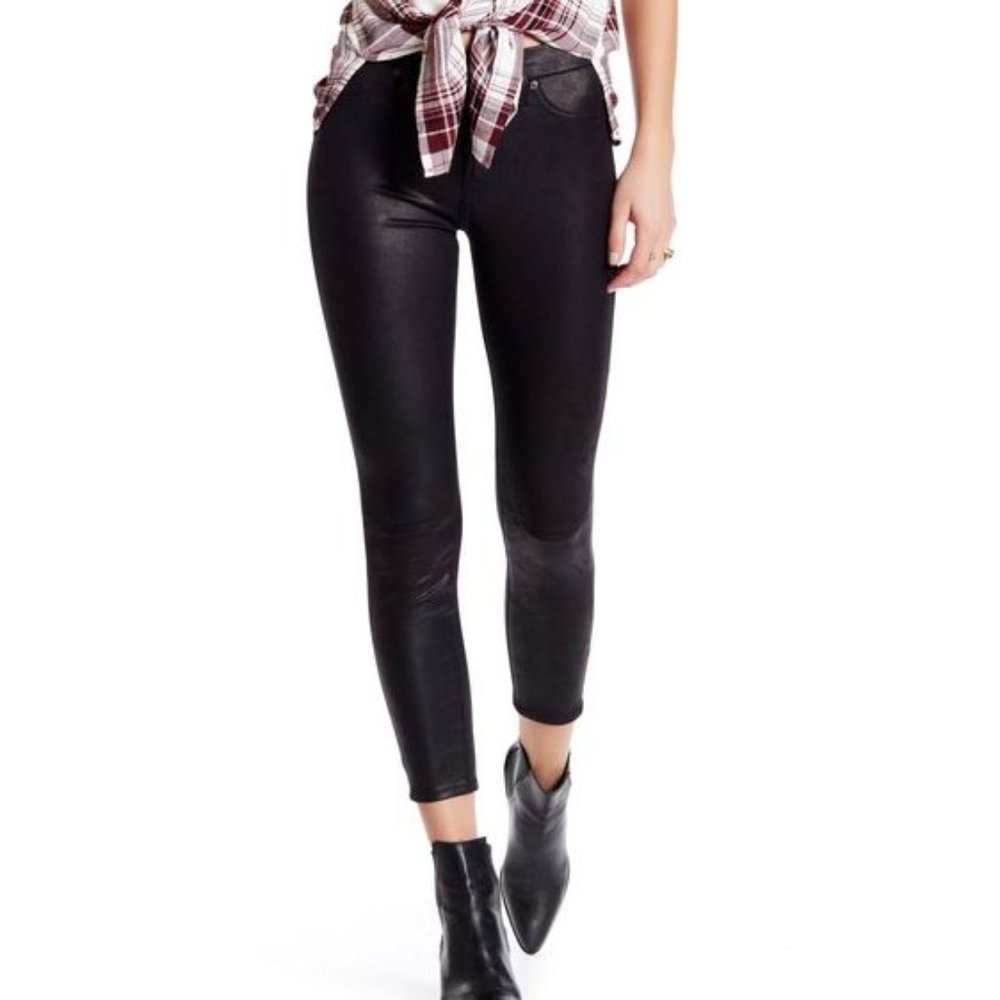 NEW 7 For All Mankind High Rise Faux Leather Pants